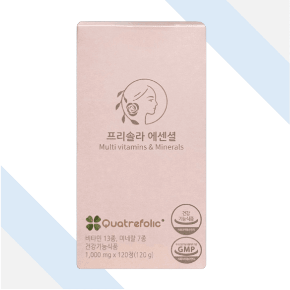 <b>프리솔라</b> 에센셜 120정 멀티 종합 비타민 임산부 종합비타민
