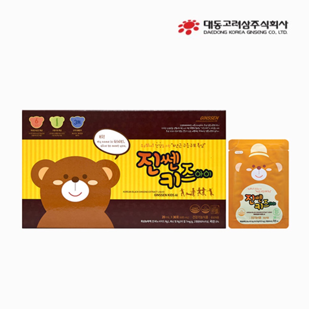 대동고려삼 <b>진쎈 키즈아이 20ml</b> x 30포  600ml  1개