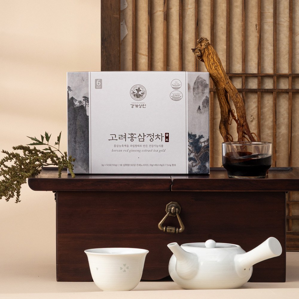 [<b>강개상인</b> 공식몰] <b>고려 홍삼차 골드 3g</b> 100포