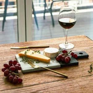 교보문고 모노뜨 시리 대리석 직사각 핸들도마 (대) 투톤