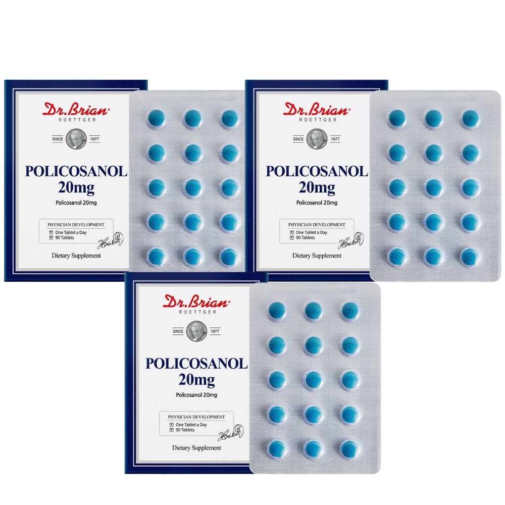 닥터브라이언 폴리코사놀 20mg 90정 사탕수수추출물 슈가케인 3박스