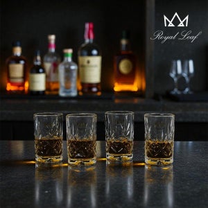 [롯데백화점] 마쯔오카 로얄리프 폴라리스 위스키 샷잔 & 스트레이트잔 4p세트 / 위스키러버 양주잔 LE1217222488