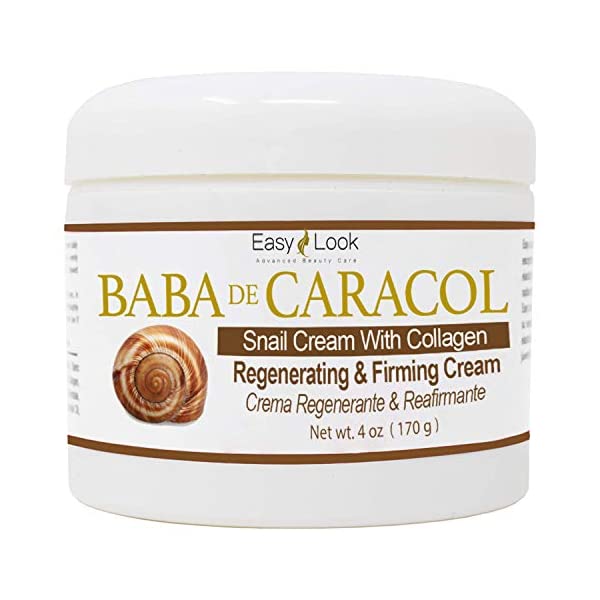 EASY LOOK <b>Baba</b> de Caracol Snail Cream <b>콜라겐</b> <b>Collagen</b> Regenerating Firming Crema Regenerante Reafirmant