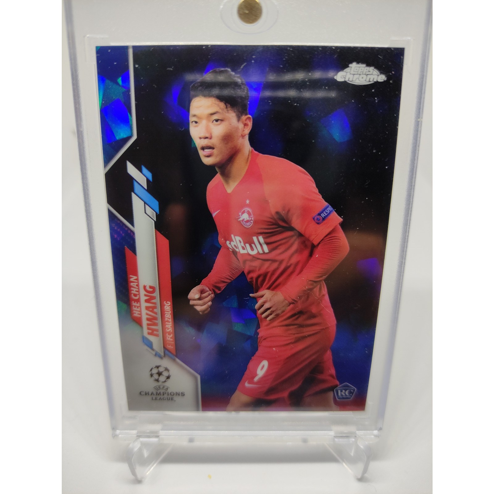 2019 Topps Chrome Sapphire 황희찬 44번 RC 루키 황희찬 축구카드  1개