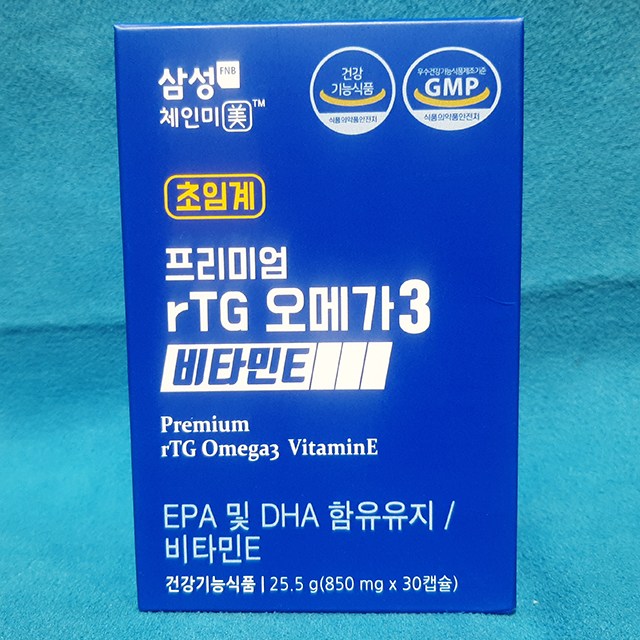 <b>삼성</b> 프리미엄 알티지 <b>오메가3</b> 비타민E 850mg x 30캡슐  1개  30정