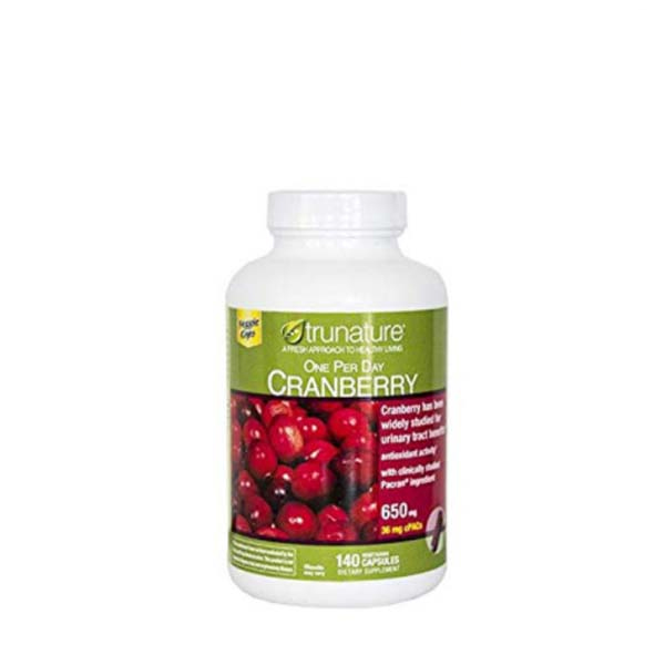 <b>trunature</b> 크랜베리 650mg 140softgels  1개  140정