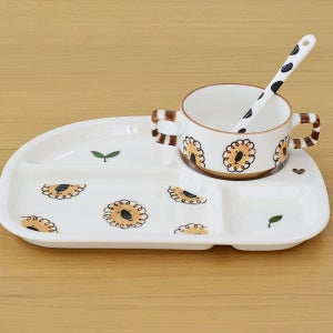 어흥 사자 어린이 식판 세트/아이들을 위한 최고의 선물, 희소작(ceramic studio)