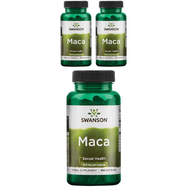 스완슨 <b>마카 500mg</b> 캡슐  100정  3개