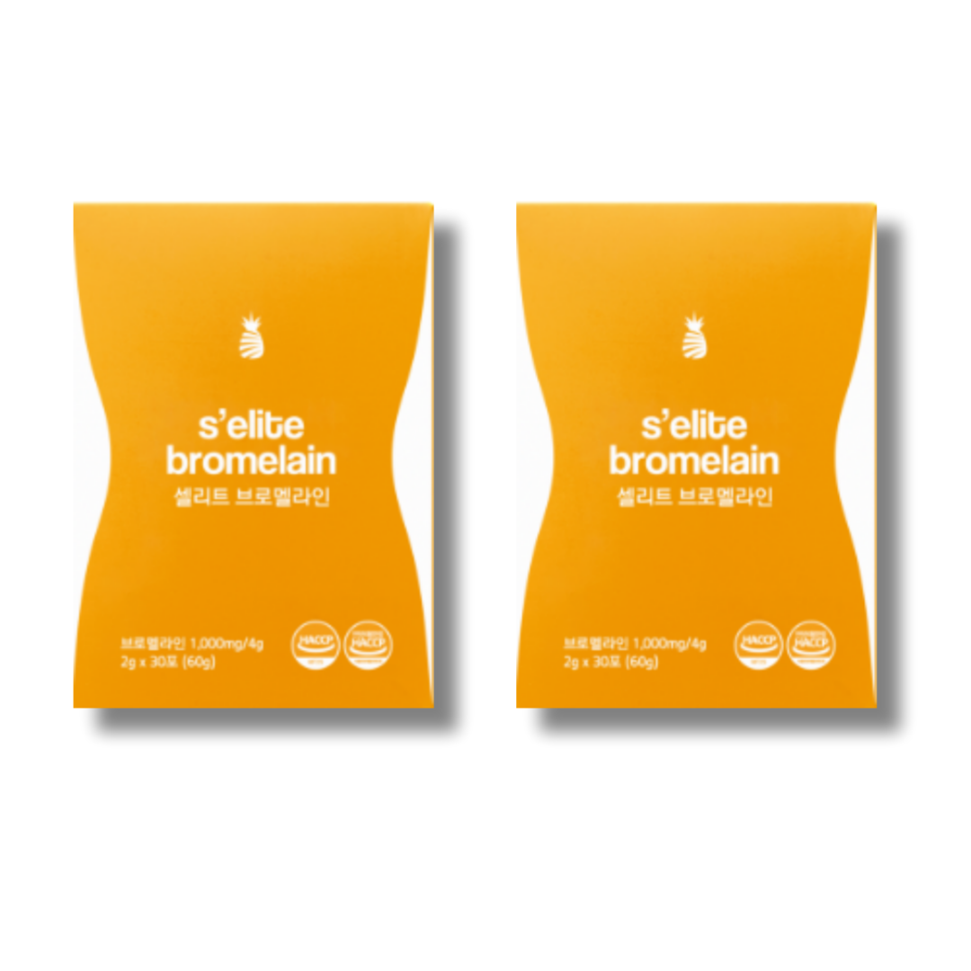 [1+1]<b>셀리트</b> <b>브로멜라인</b> <b>비욘드라인</b> 파인애플 30포  60g  2개