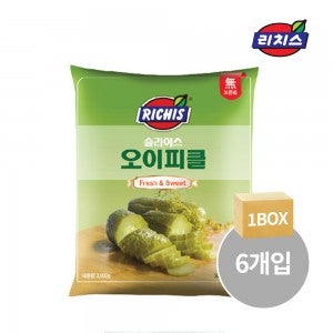 [대량구매] 리치스 오이피클 파우치 1BOX (3kg x 6개)