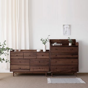 [헤리티지월넛] D형 서랍장 세트