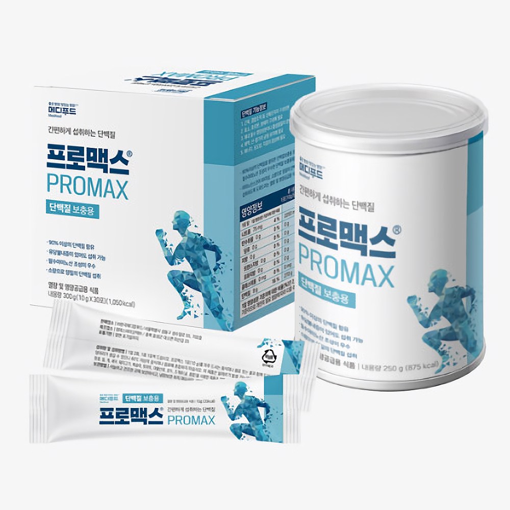 [메디푸드] 순도90%<b>이상</b> 단백질보충제 메디푸드 프로맥스 250g 캔  1개
