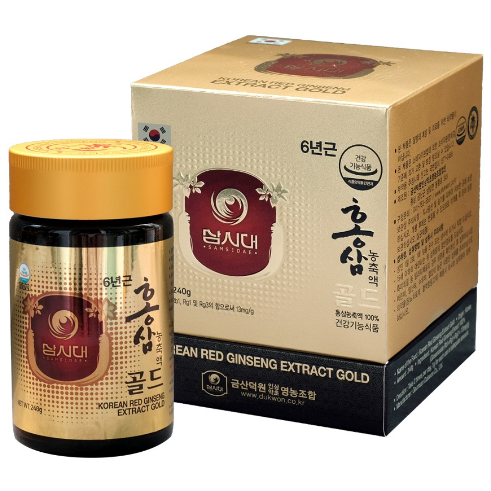 <b>삼시대 홍삼농축액 골드</b> 240g <b>홍삼</b> 엑기스 100%  1개