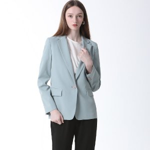 [쉬즈미스]  데일리 원버튼 심플 자켓 (택가격: 298000원)