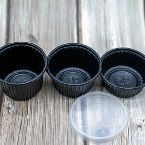 105소중대 다용도컵-1000세트 일회용소스용기 공기밥 반찬 국물(EH 검정 블랙)