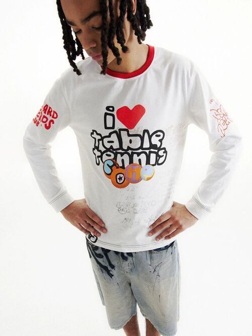 CONP Graphic Long Sleeve T-shirt (화이트)