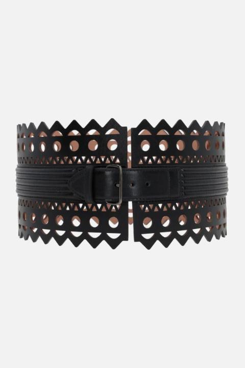 NB26 알라이아 여성 벨트 Vienne laser cut leather waist belt AA1C015GC0A30999