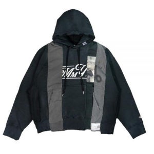 메종미하라야스히로 멀티 패널 블랙 후디 710075 미하라 야스히로 A10HD581 463477 68590700