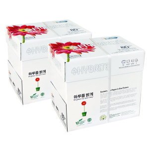 하이브라이트 하이브라이트 A4용지 80g 2500매 2박스 두꺼운 에이포 고급 복사용지 Y