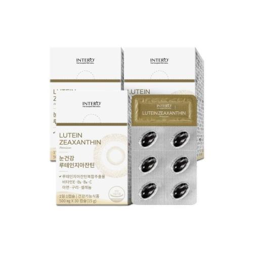 인테로 <b>루테인</b>지아잔틴 눈건강 눈에좋은 30캡슐 X 3박스 (3개월분)