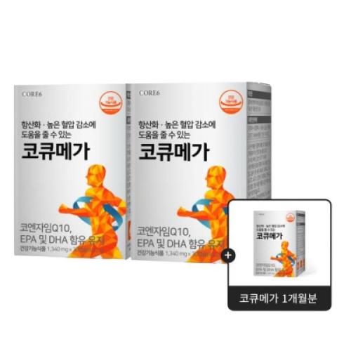 <b>파이토테크</b> 코큐메가 오메가3 1,160mg x 60캡슐 3박스