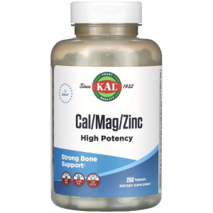 KAL 칼슘 마그네슘 아연 <b>Cal</b> <b>Mag</b> Zinc 250타블렛