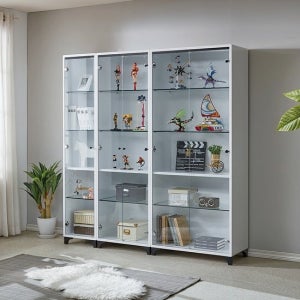 [아름이와다움이] 티티 유리 장식장 800+600+400 세트