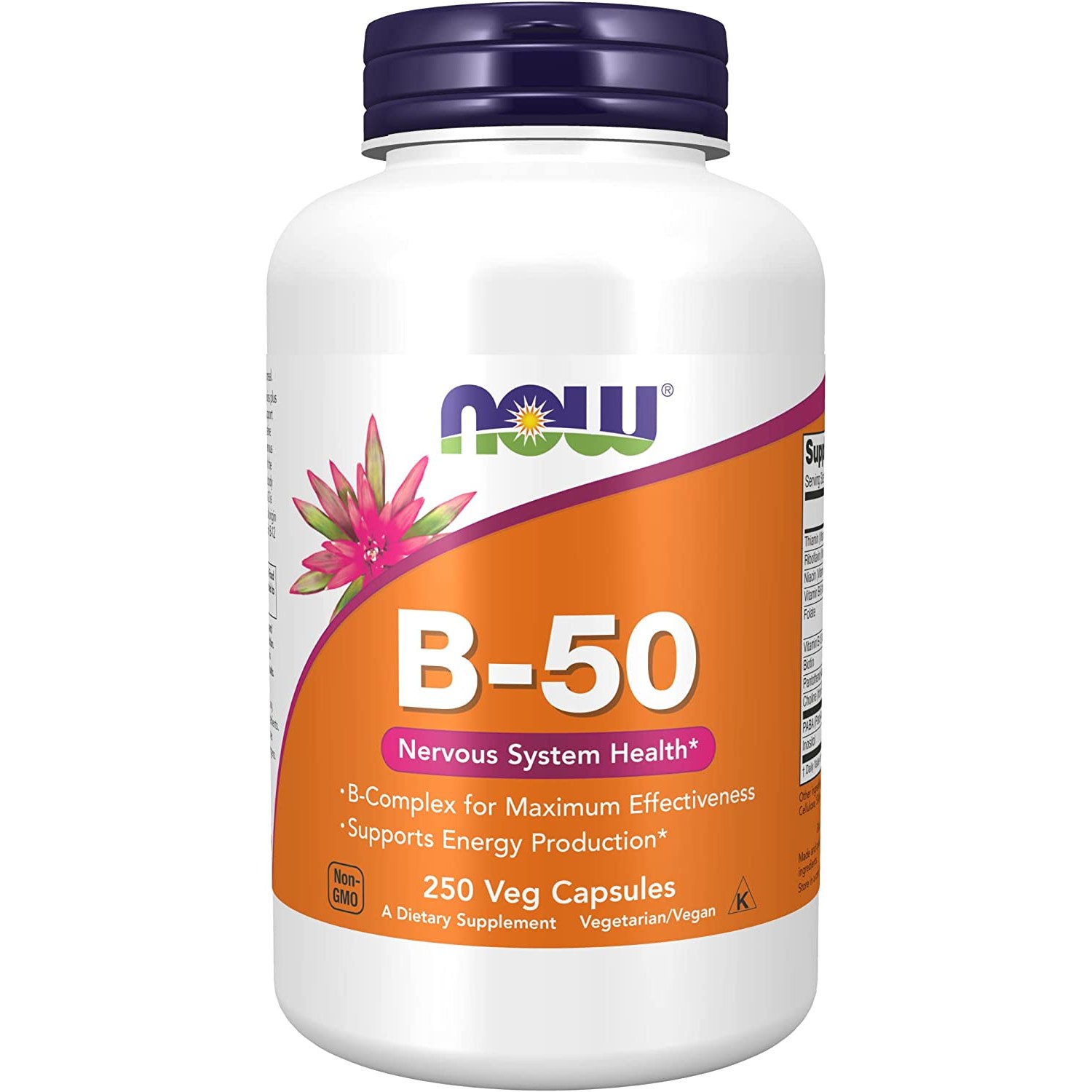 나우푸드 비타민<b>B50 컴플렉스</b> 250베지캡슐 NWF1339 p21  1개  250정