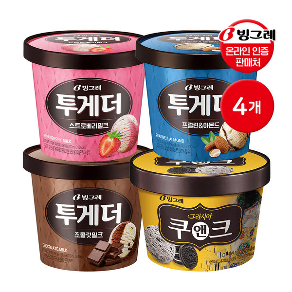 투게더 아이스크림 프럴린 스트로베리 초콜릿 쿠앤크