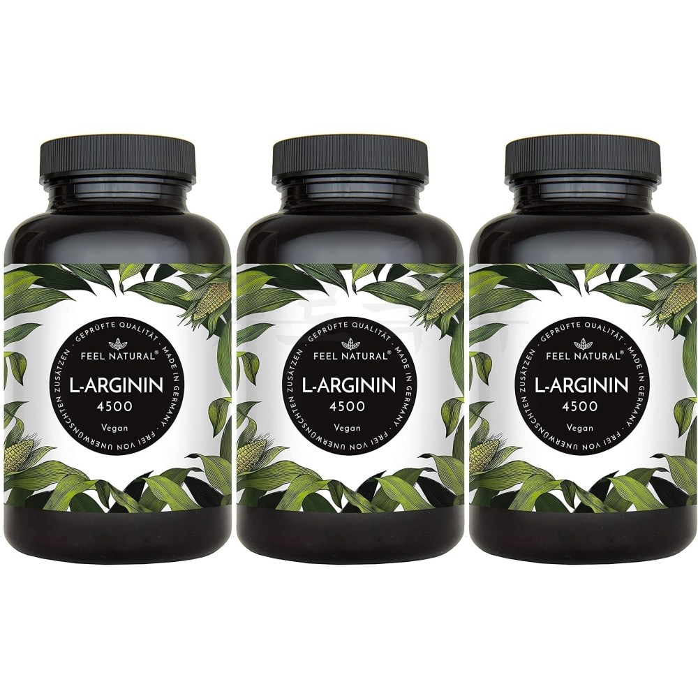 Feel <b>Natural</b> <b>필네츄럴</b> L아르기닌 4500mg 비건 365캡슐 x3  365정  3개