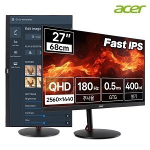 에이서 (한성) 에이서 니트로 XV272U V3 WQHD Fast IPS 180HZ 68cm 27 게이밍 모니터 (무결점)