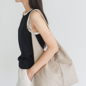 Sia Linen Hobobag 2color 시아 린넨 마직 호보백
