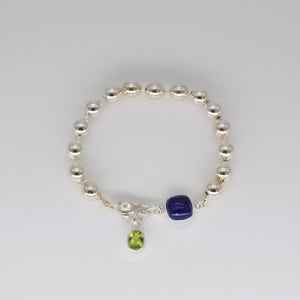 라피스라즐리 페리도트 볼팔찌 [BLUE], 이음 ieumm