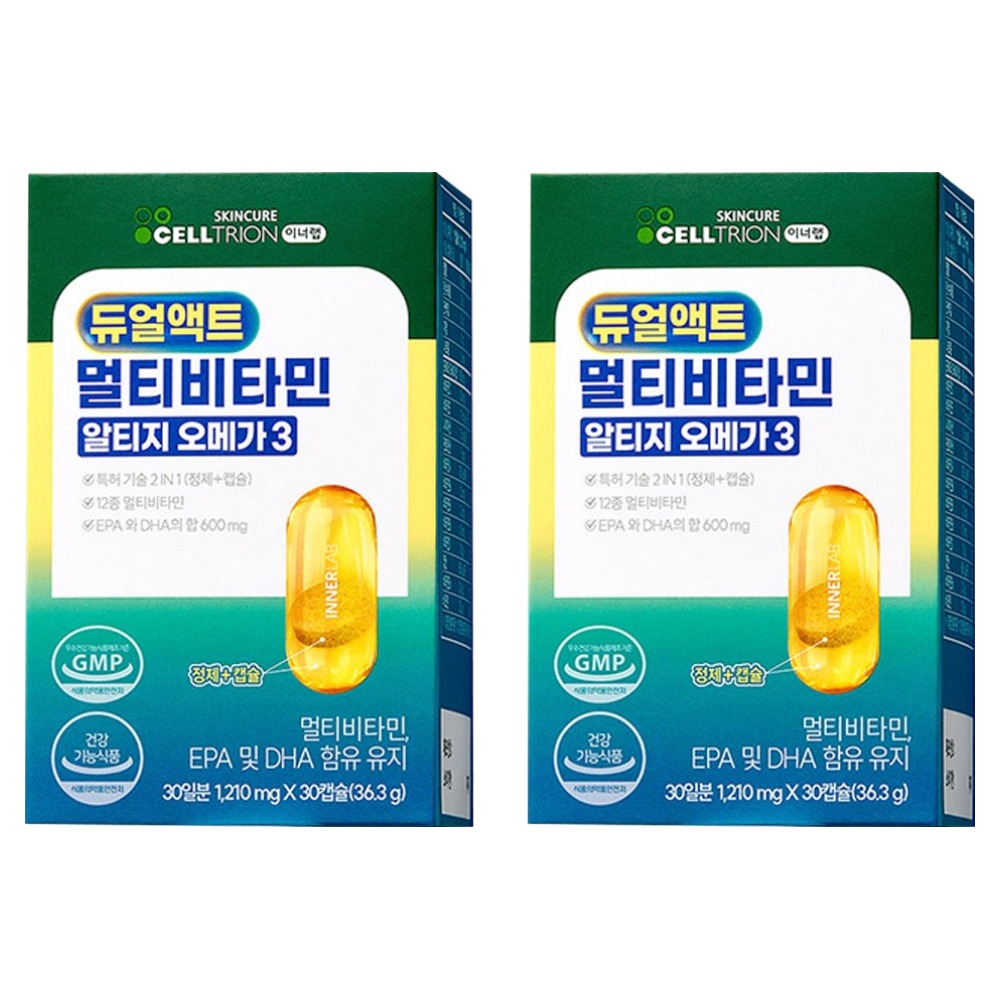 이너랩 <b>듀얼액트 멀티비타민 알티지 오메가3</b>