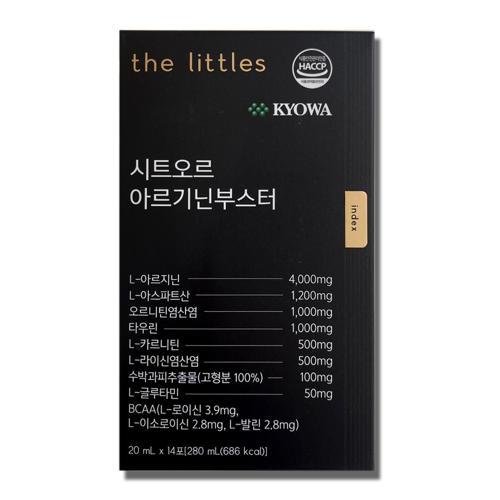<b>더리틀스</b> 시트오르 <b>아르기닌</b>부스터 라이신 오르니틴 L <b>아르기닌</b> 4000mg 1BOX 2주분  280ml  1개