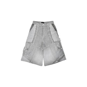 [SURGERY : 써저리] surgery remake denim bermuda pants grey denim