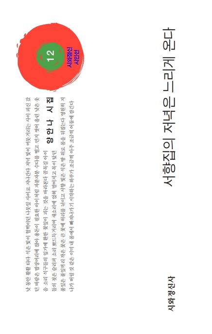 서향집의저녁은느리게온다:양안나시집