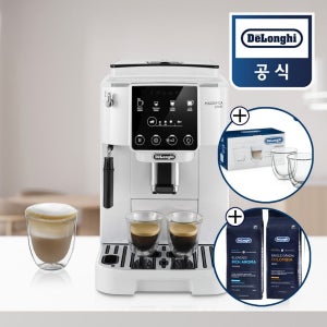 드롱기 [카푸치노잔+원두 증정]드롱기 전자동 커피머신 롱 화이트 KRECAM220.20.W