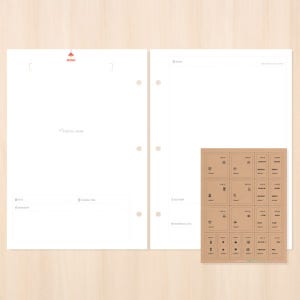 제이로그 A5바인더 리필내지(레시피 속지SET) 다이어리, 텐바이텐