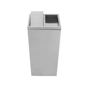 삼원샤이닝 국산 스텐 사각휴지통(모래뱅뱅이겸용) 59L