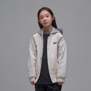 [내셔널지오그래픽 키즈] K241UJP910 우븐 베이스볼 점퍼 IVORY 5004461236