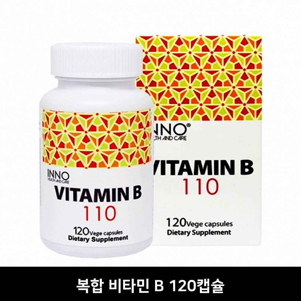 이노헬스<b>앤케어</b> 복합 비타민B 엽산 비오틴 120 베지캡슐 면역 두피 피부  1개