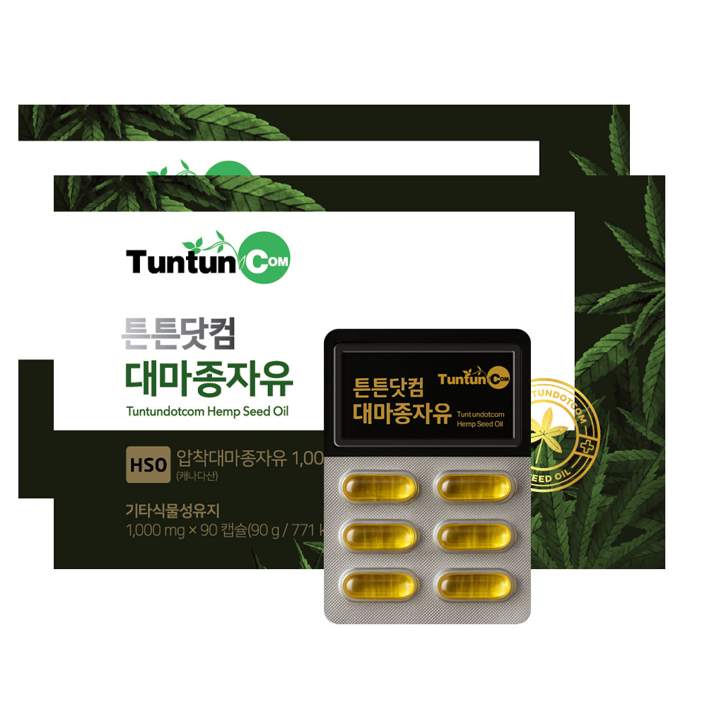 튼튼닷컴 대마종자유 [3개월분]  2개  90g