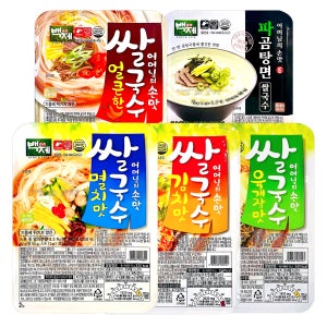 백제 쌀국수 멸치6+김치6+육개장6+얼큰6+파곰탕6  30개