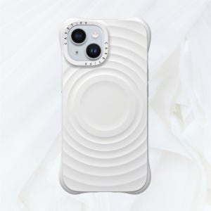 케이스티파이 아이폰 케이스 Essentials by CASETiFY 리플 케이스 화이트  아이폰15 Pro Max