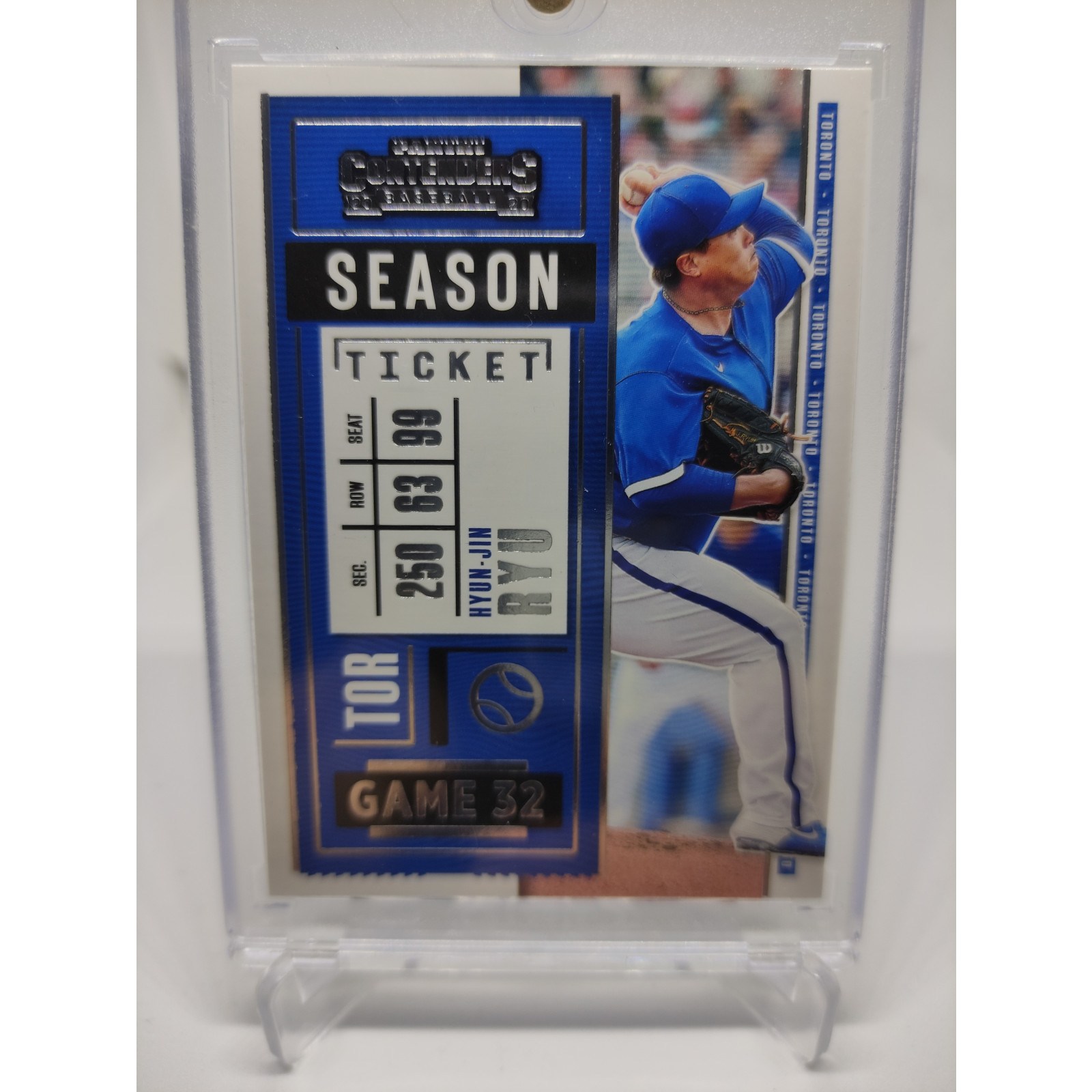 2020 Panini Contenders 11번 류현진 Ryu 토론토 야구 MLB 카드  1개