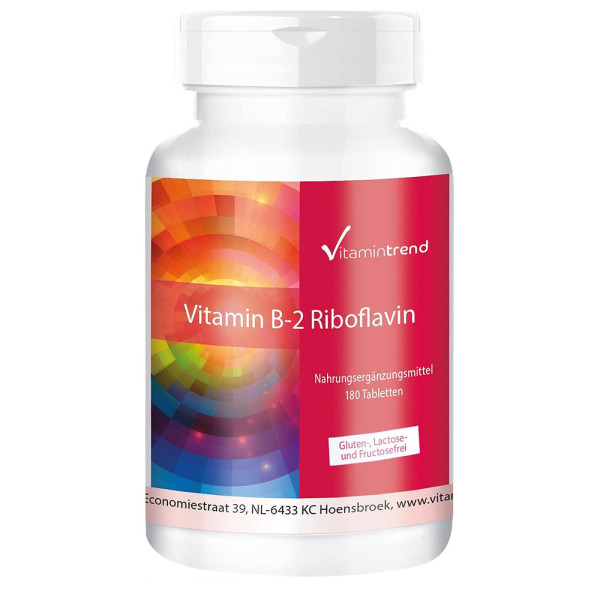 Vitamin trend <b>비타민</b>트렌드 Vitamin <b>B2100mg</b> Vegan 180정  <b>비타민</b> B2 <b>리보플라빈</b> 비건 6개월용