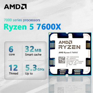 AMD Ryzen 5 7600X CPU 프로세서 소켓 쿨러 없음 신제품