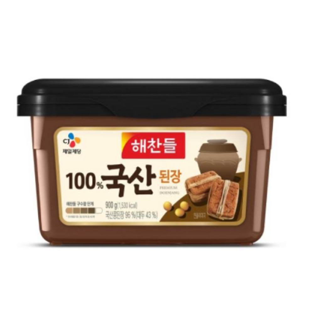 해찬들 국산 된장  3개  900g