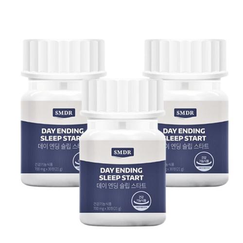빠른배송 SMDR 데이 엔딩 슬립 스타트 30정 x 3박스 락티움 <b>수면</b>보조 <b>바이오메스턴</b> 319062
